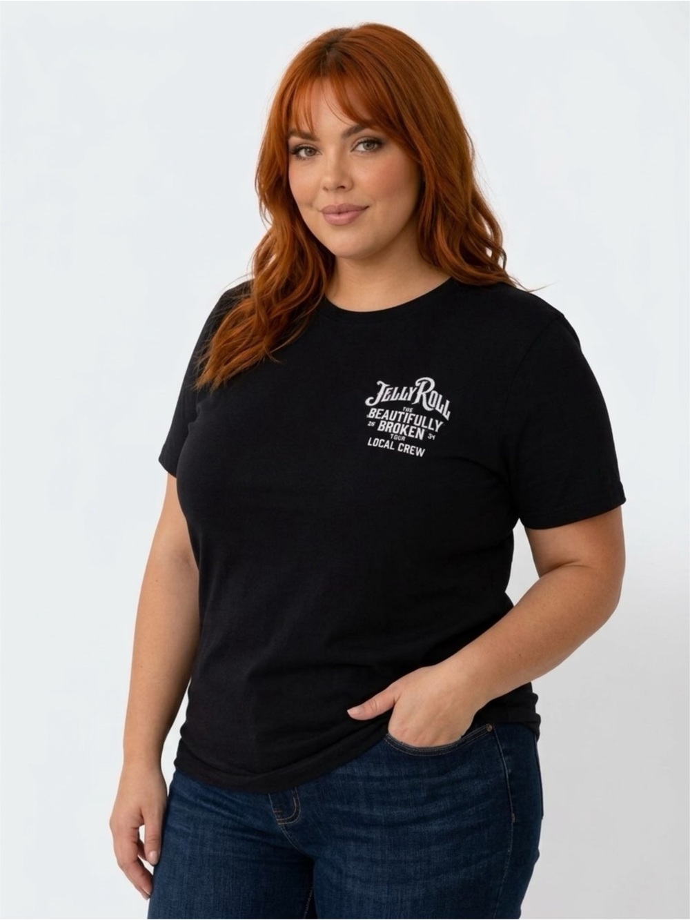Jelly Roll Black Graphic Crewneck Tee - Women